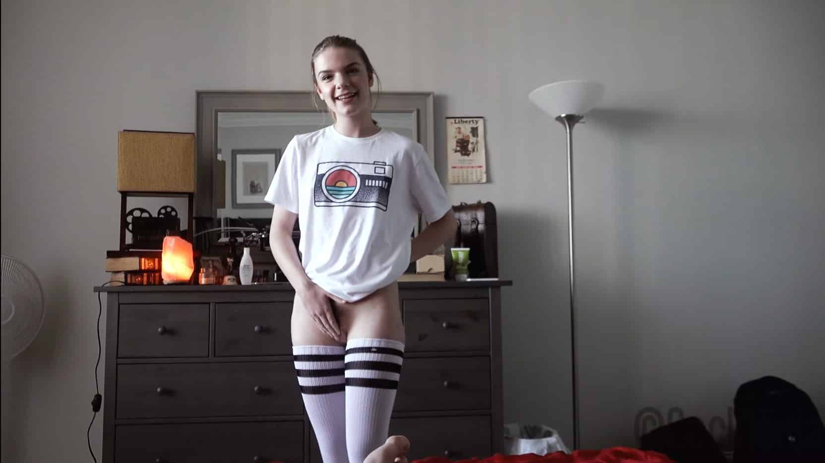 Step Sister Fucks Bored Step Brother In Her Thigh High Socks – Dahlia Red aka Emma Johnson